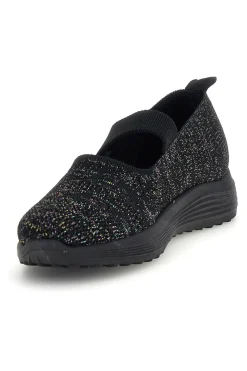 Ballerine nere con fascia elastica Canguro CA1214