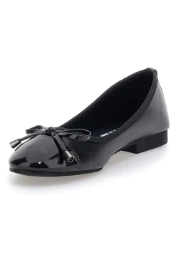Ballerine nere con fiocco decorativo The First IDE1070