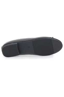 Ballerine nere con punta lucida e fiocco The First IDE1070