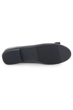 Ballerine nere effetto vernice con fiocco The First IDE6292