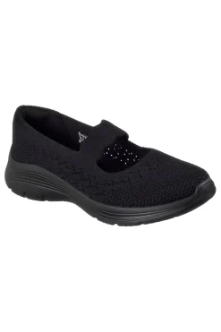 Ballerine nere in maglia Skechers BEDFORD CHEERFUL GLOW
