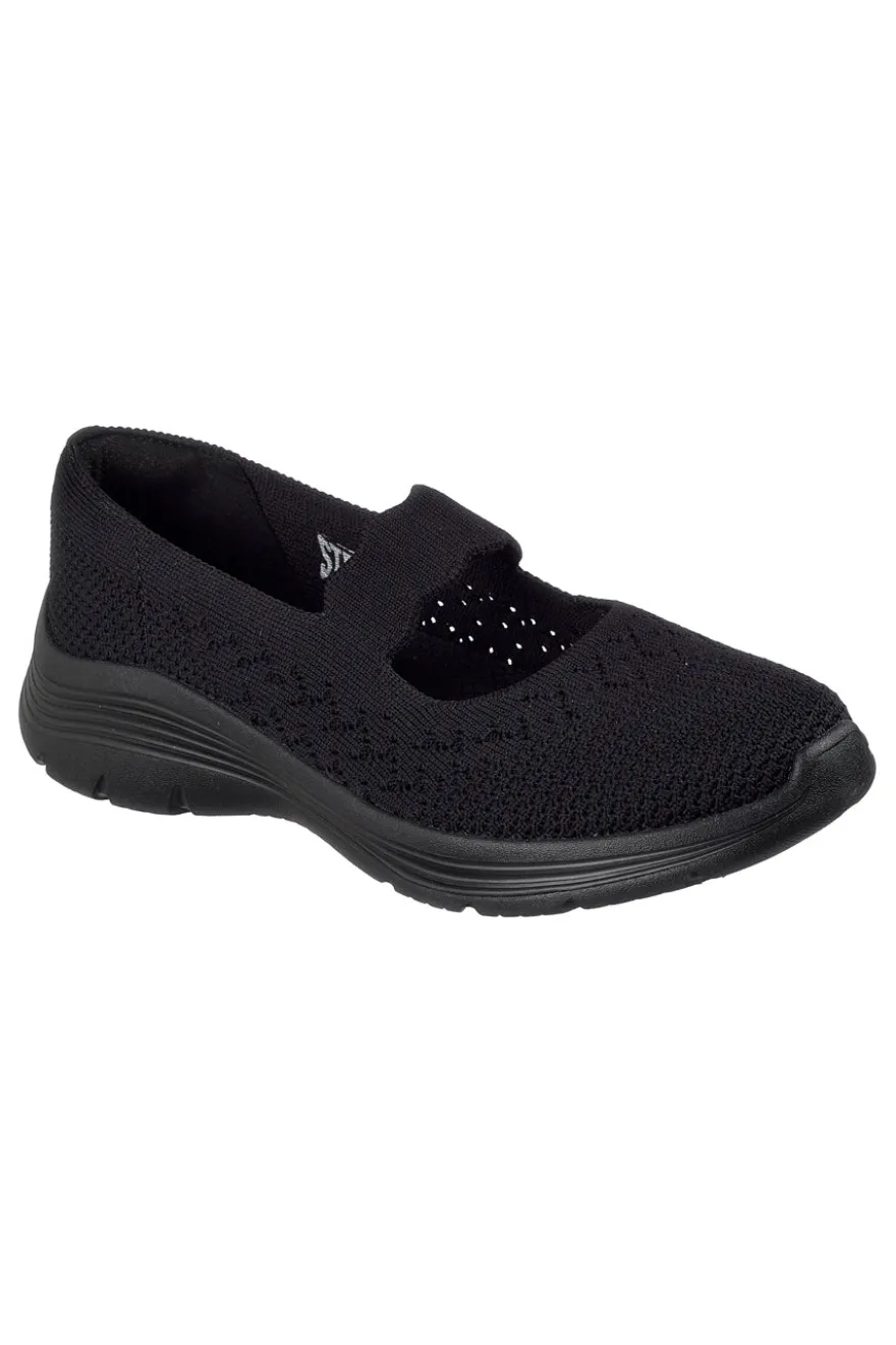 Ballerine nere in maglia Skechers BEDFORD CHEERFUL GLOW