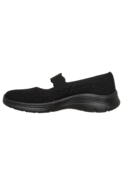 Ballerine nere in maglia Skechers BEDFORD CHEERFUL GLOW