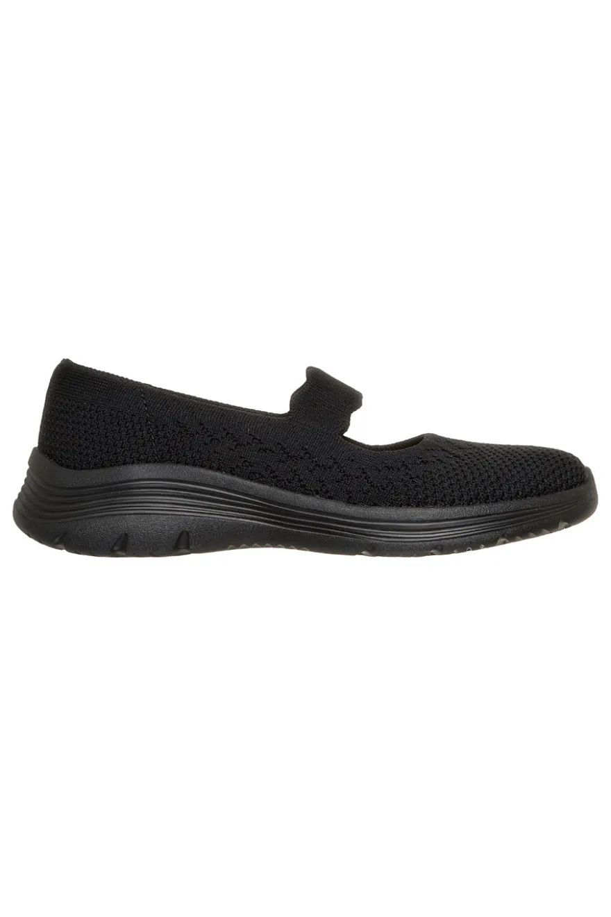 Ballerine nere in maglia Skechers BEDFORD CHEERFUL GLOW
