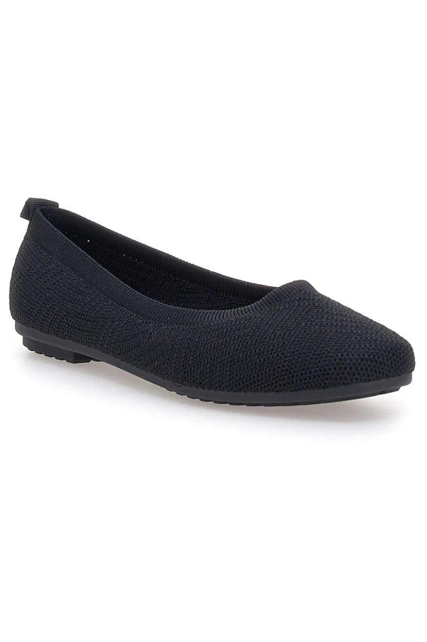 Ballerine nere in tessuto con soletta morbida The First PRE2