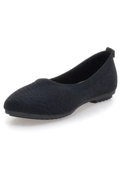 Ballerine nere in tessuto con soletta morbida The First PRE2