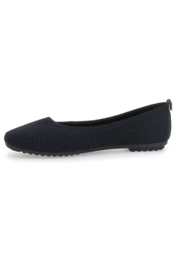 Ballerine nere in tessuto con soletta morbida The First PRE2