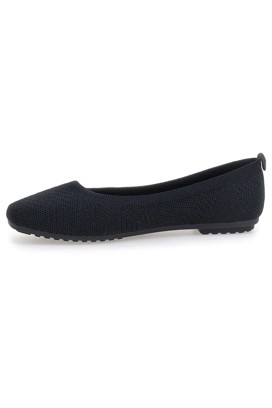 Ballerine nere in tessuto con soletta morbida The First PRE2