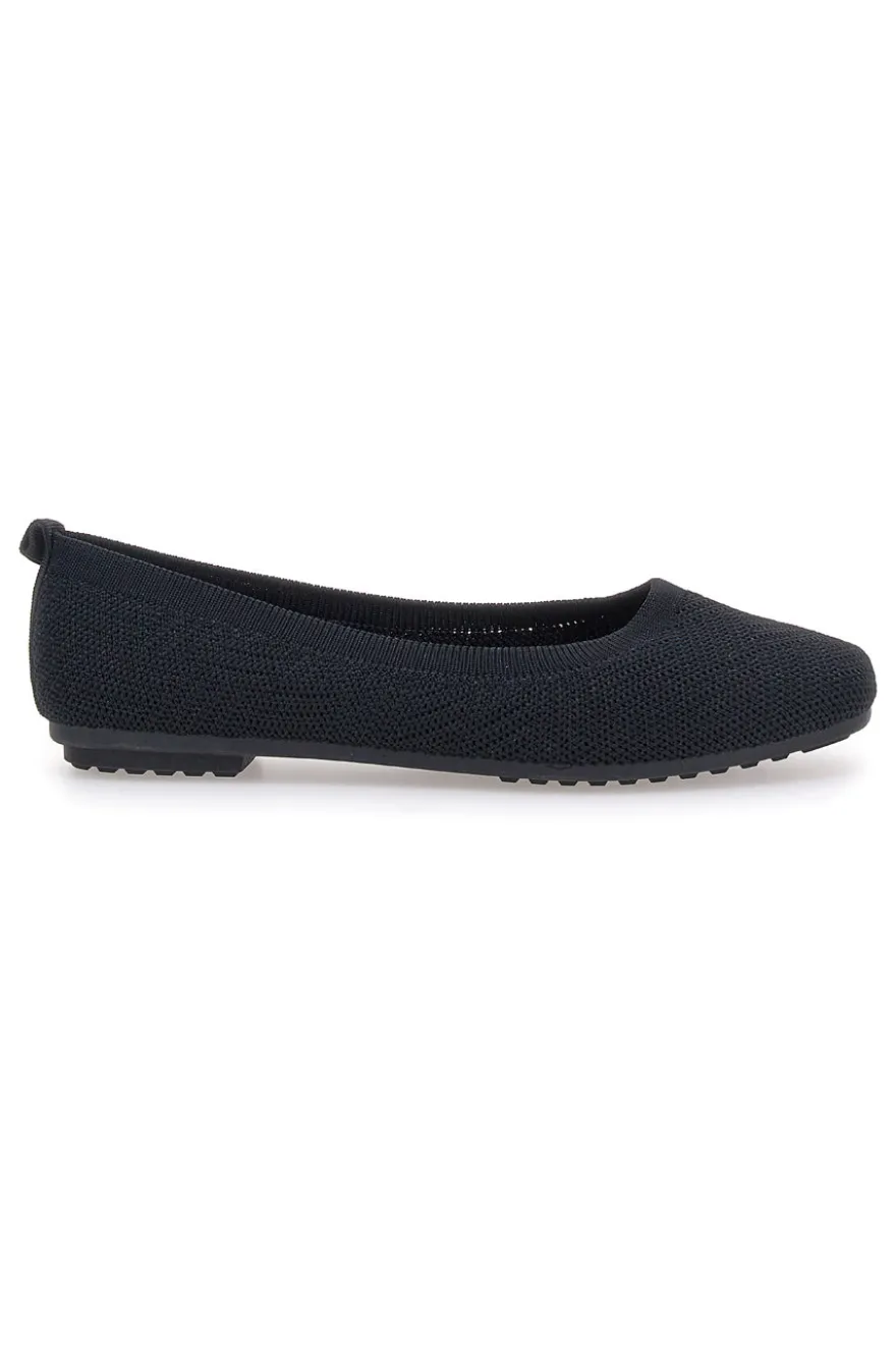 Ballerine nere in tessuto con soletta morbida The First PRE2