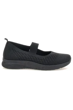Ballerine nere in tessuto intrecciato Mio tempo Tf2508056
