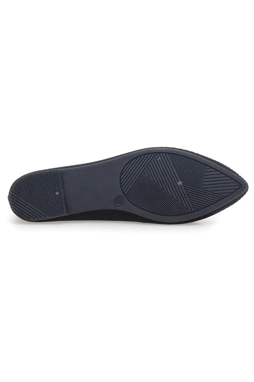 Ballerine nere in tessuto con soletta morbida The First PRESZ42