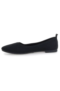 Ballerine nere in tessuto con soletta morbida The First PRESZ42