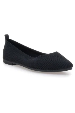 Ballerine nere in tessuto con soletta morbida The First PRESZ42