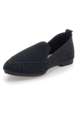 Ballerine nere in tessuto con soletta morbida The First PRE1