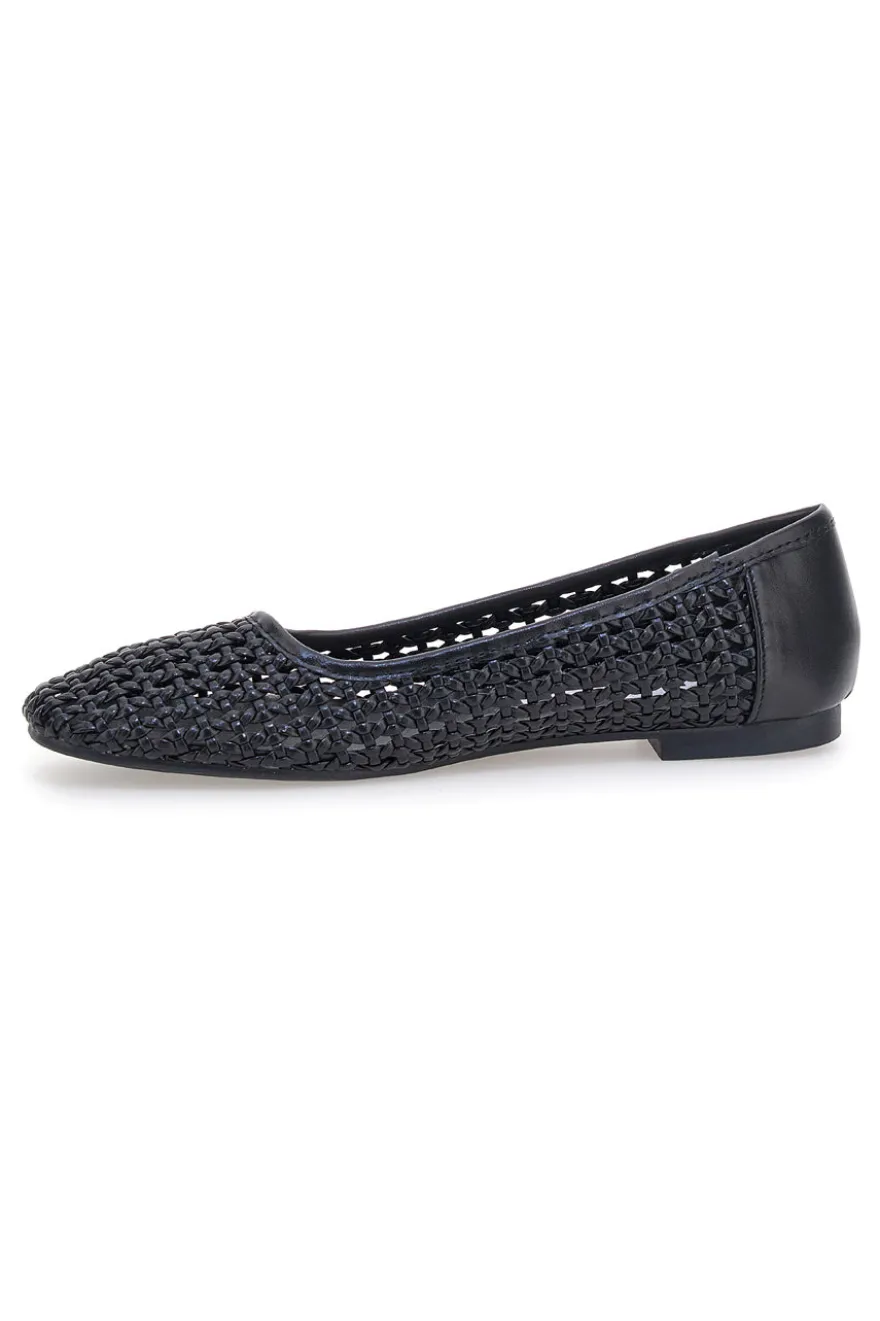 Ballerine nere intrecciate The First IDE11