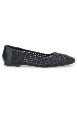 Ballerine nere intrecciate The First IDE11