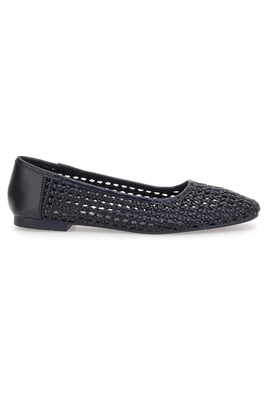 Ballerine nere intrecciate The First IDE11