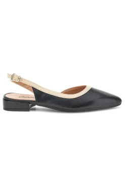 Ballerine Nere Made in Italy con cinturino Pittarello couture 6011