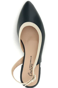 Ballerine Nere Made in Italy con cinturino Pittarello couture 6011