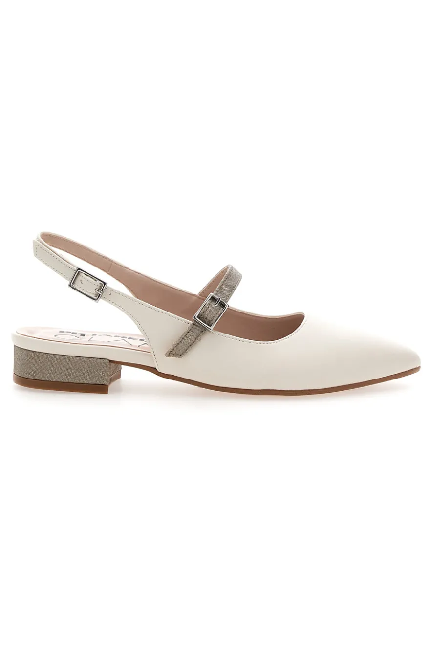Ballerine Panna Slingback Pittarello Glam 3888