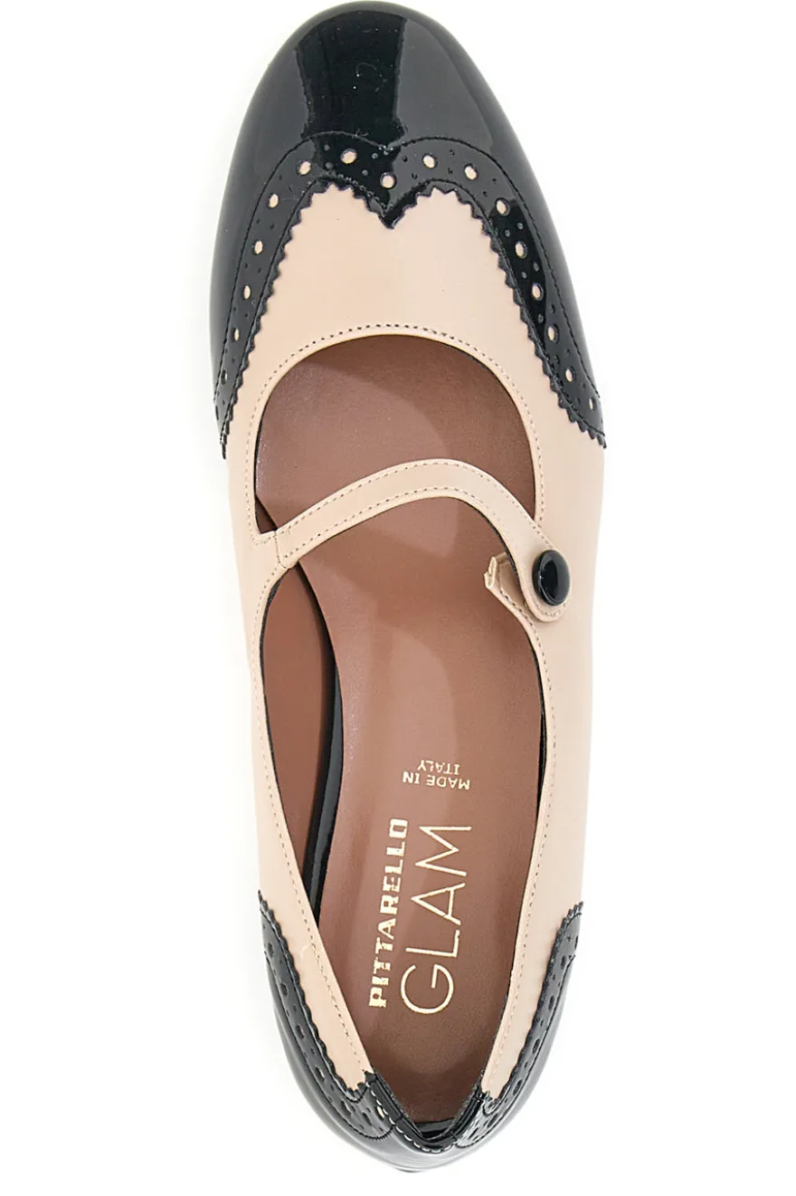 Ballerine Pittarello Glam 3482 Nude e Nere