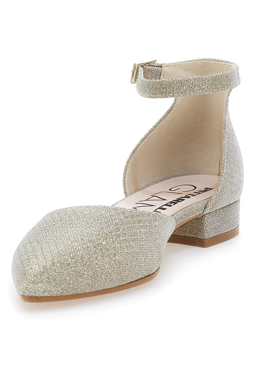 Ballerine Platino con Cinturino alla Caviglia PITTARELLO GLAM 2885