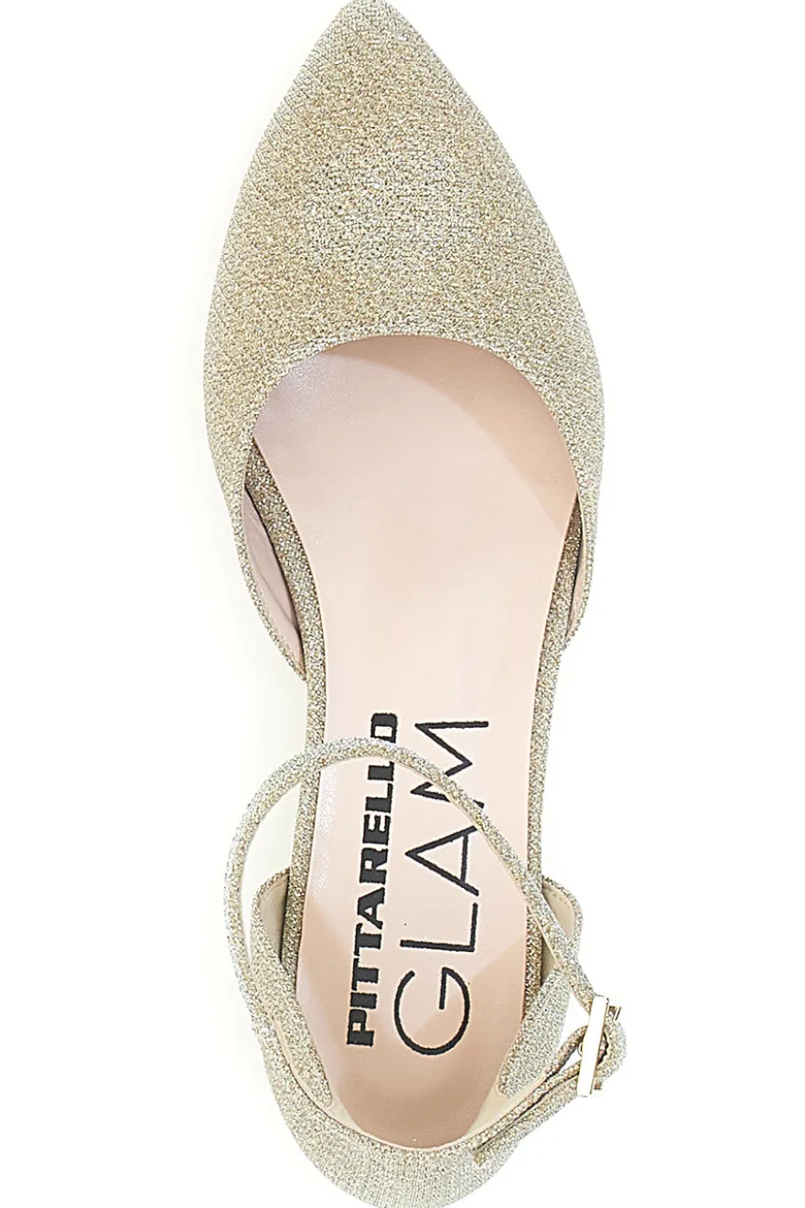 Ballerine Platino con Cinturino alla Caviglia PITTARELLO GLAM 2885