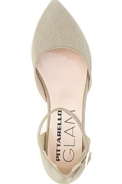 Ballerine Platino con Cinturino Pittarello Glam 3885