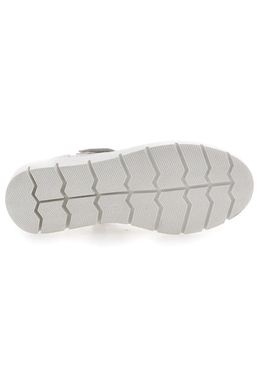 Ballerine Platino Con Cinturino e Strappo Pitt Kids 8128