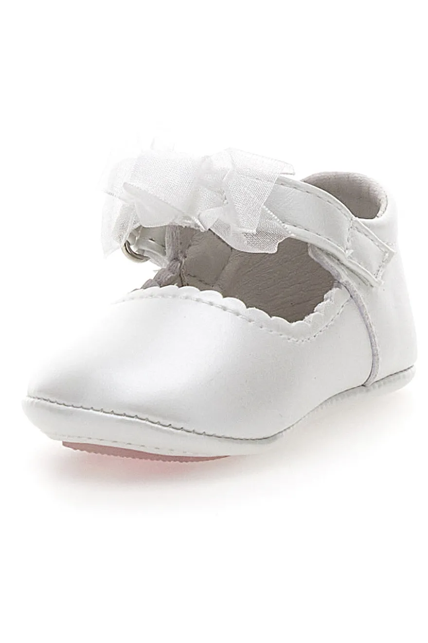 Ballerine Primi Passi Bianco Perla con Fiocco GRAZIE GIRL 39G2502S