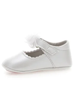 Ballerine Primi Passi Bianco Perla con Fiocco GRAZIE GIRL 39G2502S