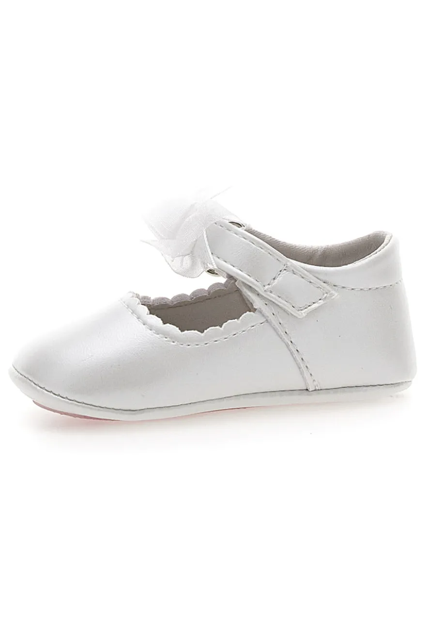 Ballerine Primi Passi Bianco Perla con Fiocco GRAZIE GIRL 39G2502S