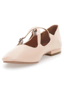 Ballerine rosa con cinturini The First IDEA02