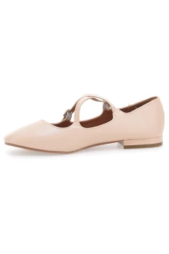Ballerine rosa con cinturini The First IDEA02