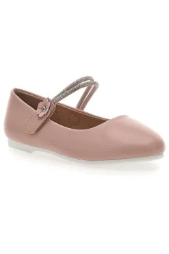 Ballerine Rosa Con Strass e Applicazione Floreale Pitt Kids 392450