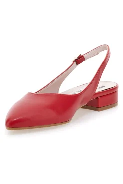 Ballerine Skingback Rosse a Punta PITTARELLO GLAM 18101