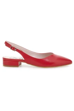 Ballerine Skingback Rosse a Punta PITTARELLO GLAM 18101