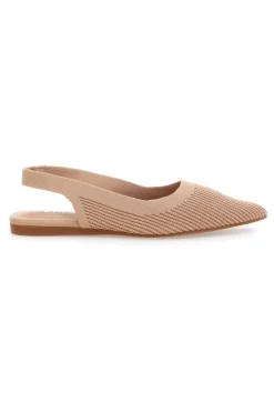 Ballerine slingback beige in tessuto The First PREA617