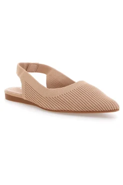 Ballerine slingback beige in tessuto The First PREA617