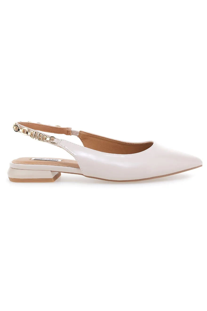BALLERINE SLINGBACK BEIGE MARIELLA BURANI 51096