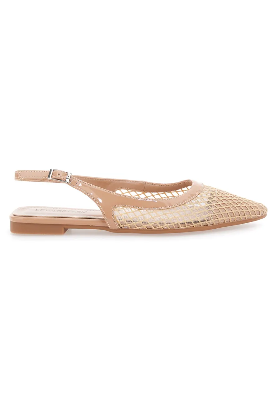 Ballerine slingback Beige Le Havre Paris XQJ52012