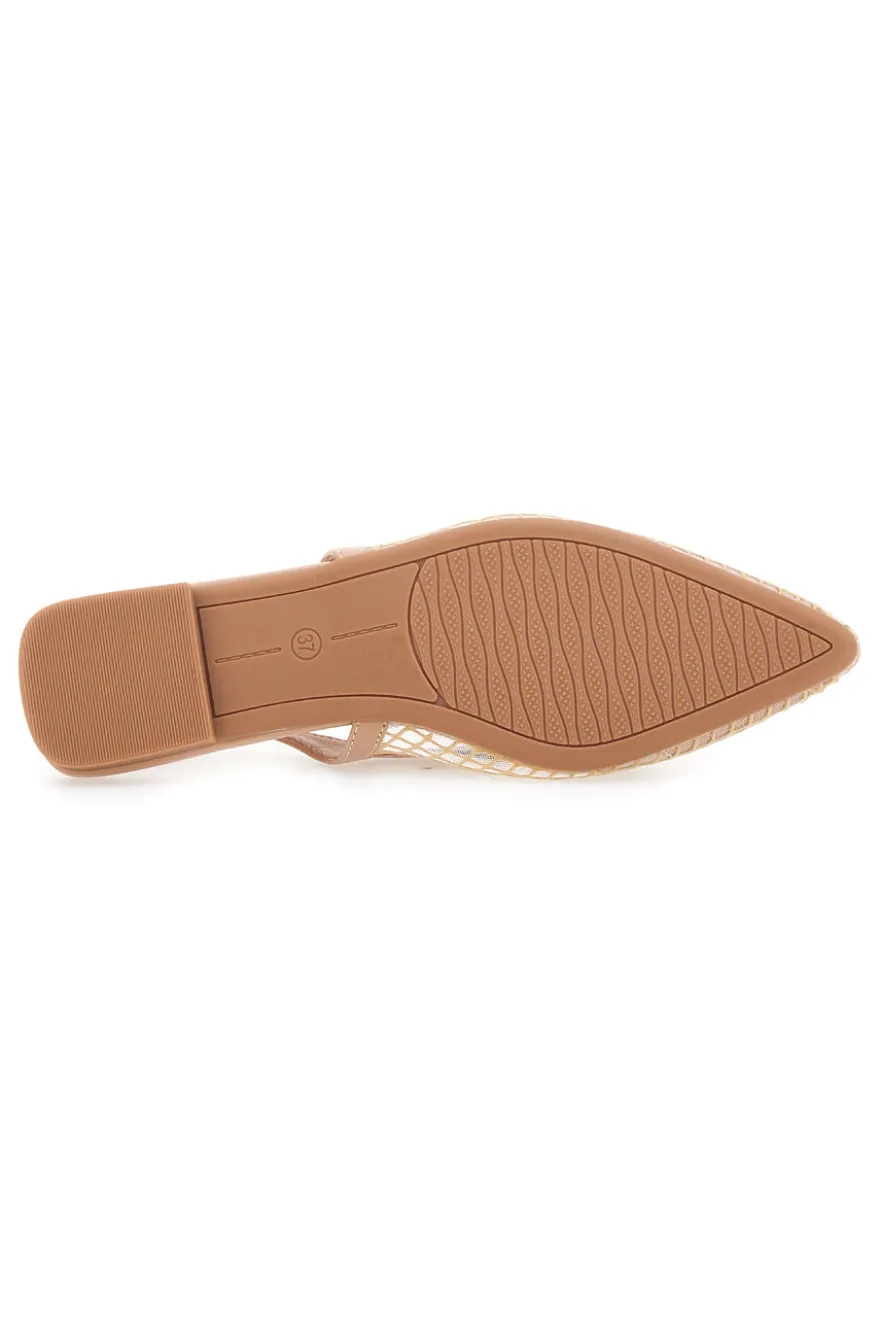 Ballerine slingback Beige Le Havre Paris XQJ52012