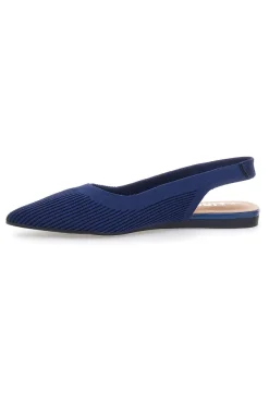 Ballerine slingback blu in tessuto The First PREA617