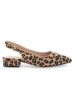 Ballerine Slingback Leopardate a Punta First Lady P553