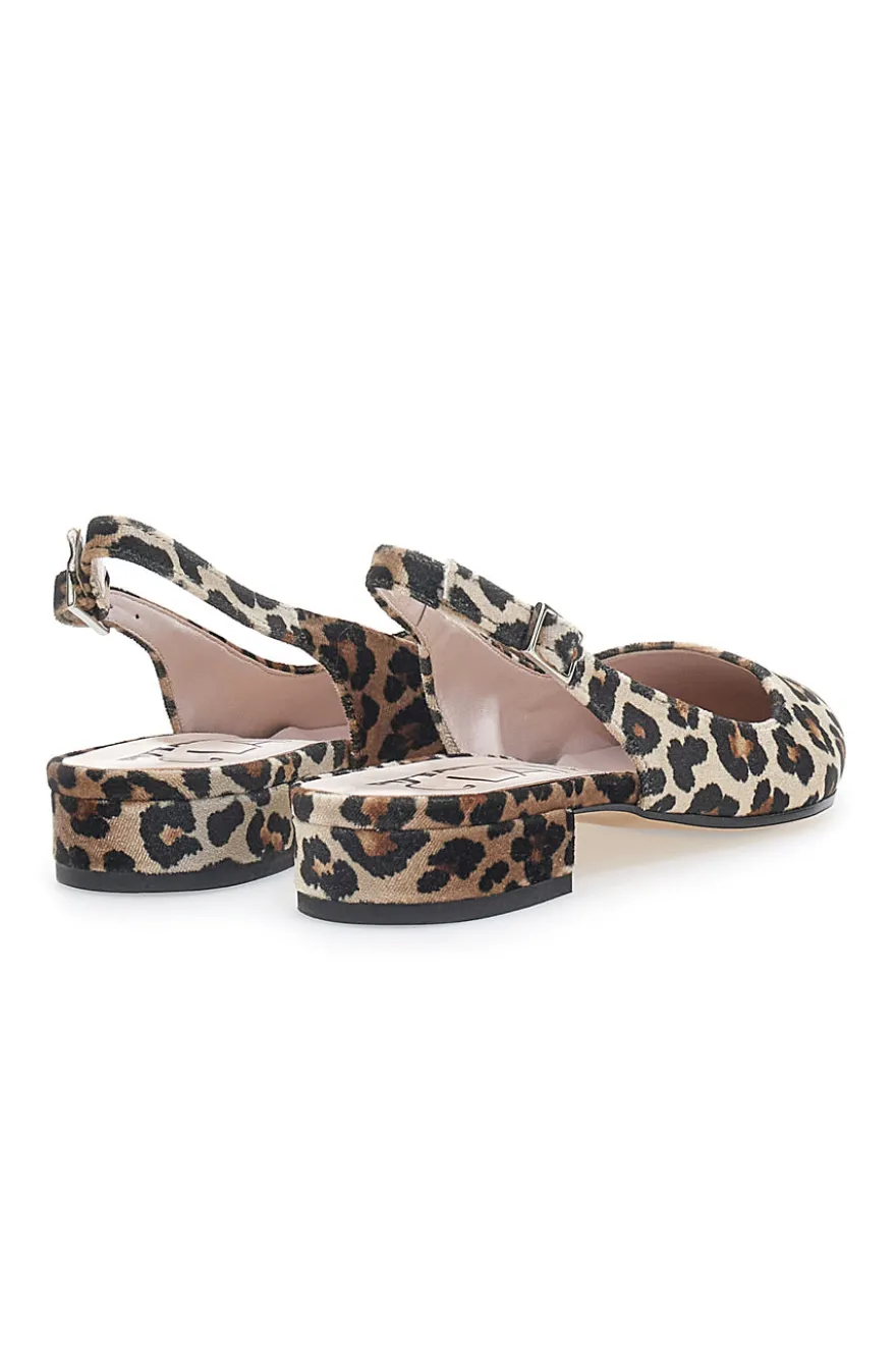 Ballerine Slingback Leopardate PITTARELLO GLAM 2883