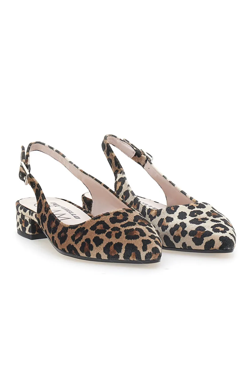 Ballerine Slingback Leopardate PITTARELLO GLAM 2883