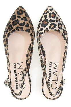 Ballerine Slingback Leopardate PITTARELLO GLAM 2883