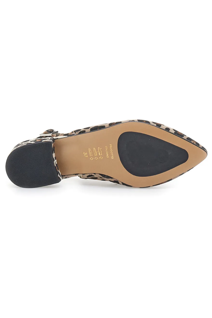 Ballerine Slingback Leopardate PITTARELLO GLAM 2883