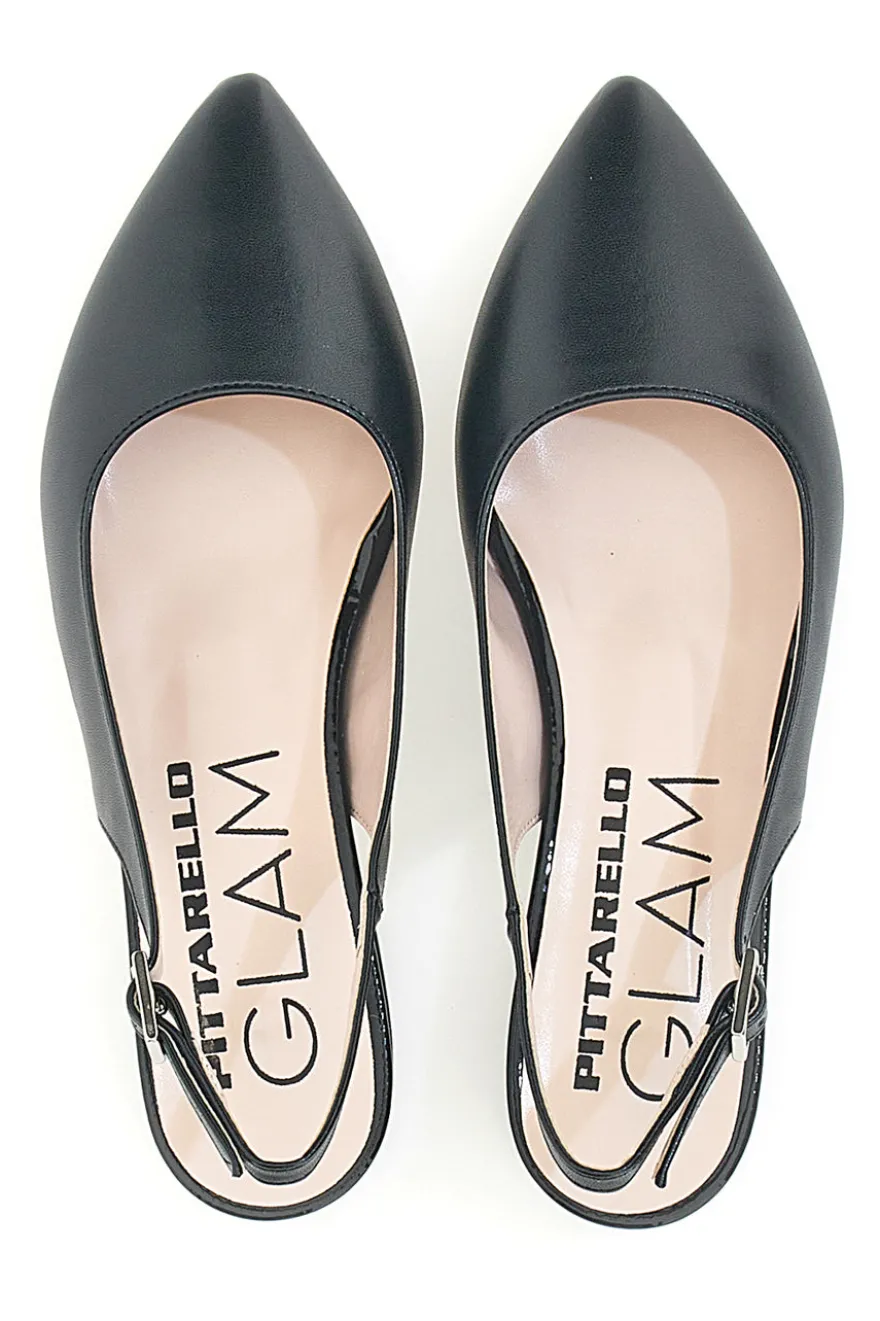 Ballerine Slingback Nere PITTARELLO GLAM 2883