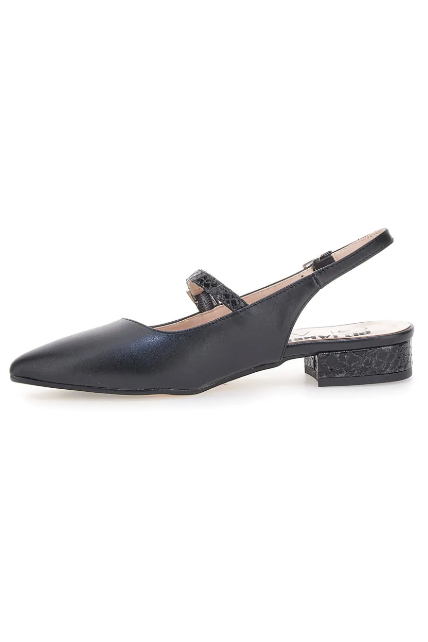 Ballerine Slingback Nere Pittarello Glam 3888